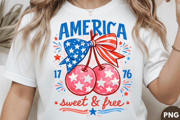 America Sweet Free PNG T-shirt Design