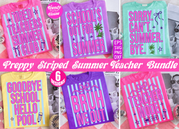 Celebrate the Final Bell with a Preppy Last Day of School SVG PNG Bundle