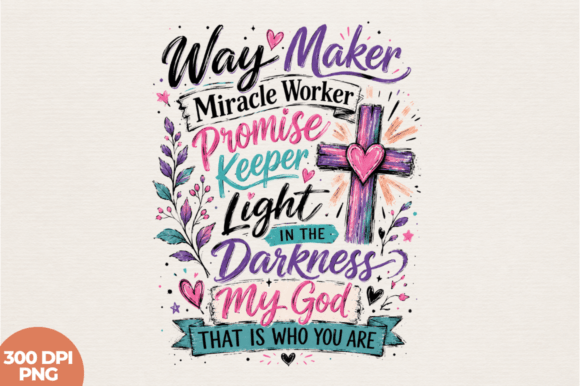 Elevate Designs with Way Maker PNG