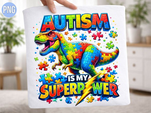 Evaluating the Autism Warrior Dino Puzzle Piece PNG for Creative Projects