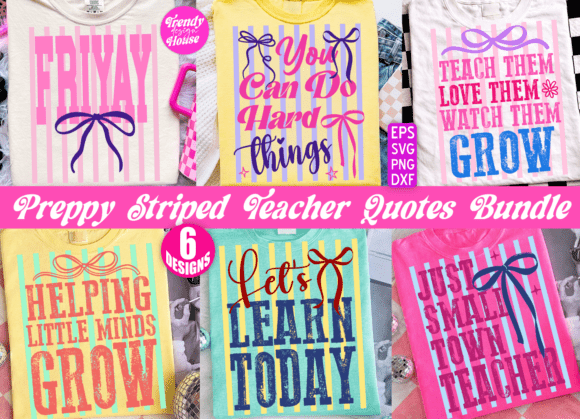 Integrating the Preppy Striped Teacher SVG Bundle School into Your Creative Workflow
