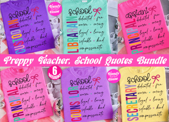 Preppy Teacher PNG Bundle: School Holiday Designs