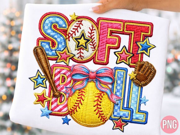 Softball Mom Sports Embroidery T-SHIRT: A Guide to High-Quality Digital Design for Creative Projects