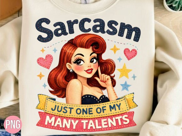 Unleashing Wit with the Sarcasm My Talents PNG Shirt Design