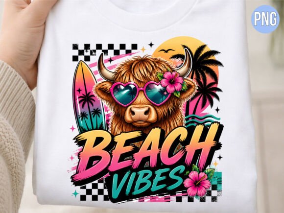 Unlocking Creative Potential with the Beach Vibes Highland Cow Surfboard PNG